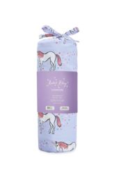 Rachel Riley Lilac Unicorn Duvet Cover Set - Size: Cot Bed - thumbnail 4