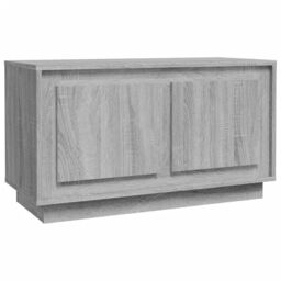 Berkfield Home TV Cabinet Grey Sonoma 80x35x45 cm Engineered Wood - Size: 80 x 35 x 45 cm - thumbnail 2