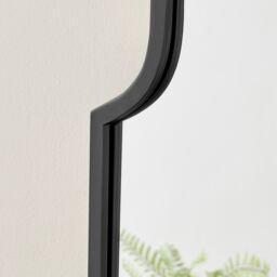 FurnitureboxUK Hima Metal Framed Moroccan Arch Glam Wall Mirror in Black - thumbnail 4