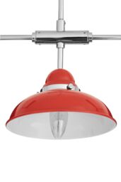 Orsina Hot Pink Finish Chrome 3 Light Pendant, Decorative Pendant Light For Entryways, Hanging Lamp For Dining Room in Red - thumbnail 4