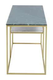 Orsina Marble & Gold Frame Console Table, Assorted Marble Top With Geometric Gold Frame, Console Table - thumbnail 2