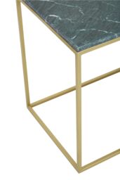 Orsina Marble & Gold Frame Console Table, Assorted Marble Top With Geometric Gold Frame, Console Table - thumbnail 4
