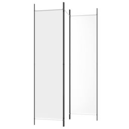 Berkfield Home 3-Panel Room Divider White 150x200 cm Fabric - thumbnail 5