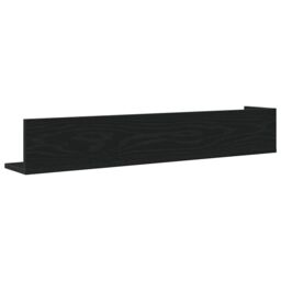 Berkfield Home Wall Shelves 2 pcs Black 100x16.5x16.5 cm Engineered Wood - thumbnail 7