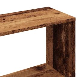 Berkfield Home Book Cabinet Old Wood 80x24x192 cm Engineered Wood in Brown - Size: 80 x 24 x 192 cm - thumbnail 7