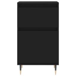 Berkfield Home Sideboards 2 pcs Black 40x35x70 cm Engineered Wood - Size: 40 x 35 x 70 cm - thumbnail 6
