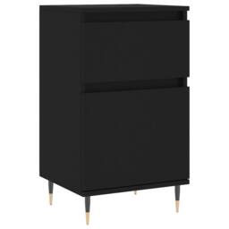 Berkfield Home Sideboards 2 pcs Black 40x35x70 cm Engineered Wood - Size: 40 x 35 x 70 cm - thumbnail 5