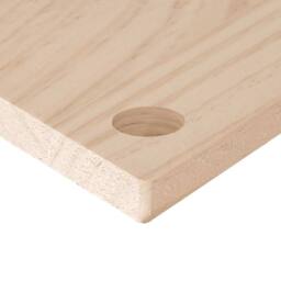 Berkfield Home Desk Top 80x40x2.5 cm Solid Wood Pine in Light Tan - thumbnail 6