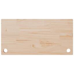 Berkfield Home Desk Top 80x40x2.5 cm Solid Wood Pine in Light Tan - thumbnail 5