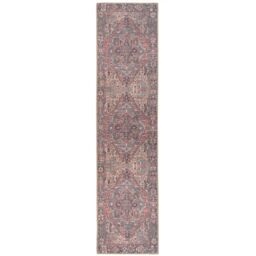Kukoon Red Distressed Persian Style Non Slip Washable Low Pile Rug - Size: 200 cm x 290 cm - thumbnail 6
