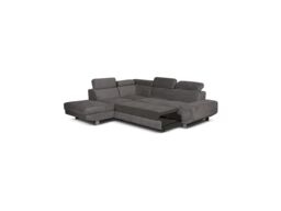 OLYMPIA FURNITURE Artic Left Arm Corner Grey Color Sofa Bed With Storage - Premium Quality Fabric - thumbnail 2