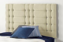 Somnior Bliss Divan Bed Base With 4 Drawers & Headboard Linen in Cream - Size: King - thumbnail 2