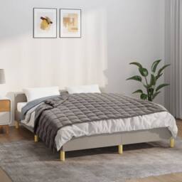 Berkfield Home Weighted Blanket Grey 138x200 cm Single 10 kg Fabric