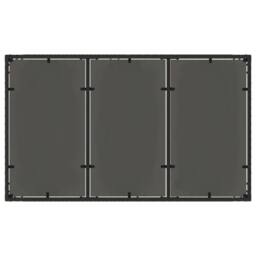 Berkfield Home Garden Table with Glass Top Black 150x90x75 cm Poly Rattan - Size: 150 x 90 x 75 cm - thumbnail 7