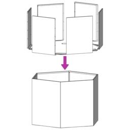 Berkfield Home Garden Planter Anthracite Hexagon 138x120x45 cm Steel in Dark Grey - Size: 138 x 120 x 45 cm - thumbnail 7