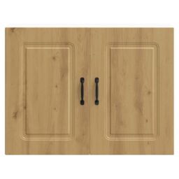 Berkfield Home Kitchen Wall Cabinet Kalmar Artisan Oak Engineered Wood in Brown - thumbnail 6
