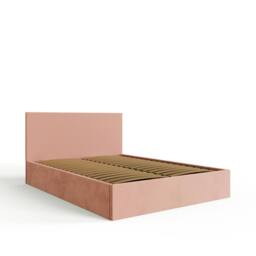 GFW End Lift Ottoman Storage Bed Velvet in Pink - Size: King - thumbnail 5