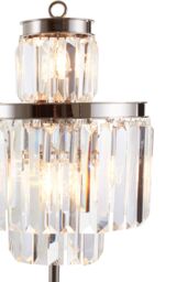 Orsina Kensington Townhouse 8 Bulbs Table Lamp in Silver - thumbnail 3