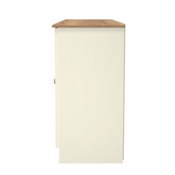 Ready Assembled 2 U Albert 4 Door 1 Drawer Wide Unit (Ready Assembled) in Cream - thumbnail 3
