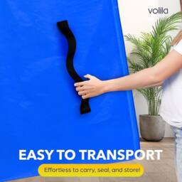 volila Mattress Bag - Waterproof & Heavy-Duty Mattress Moving Bag in Blue - Size: Medium - thumbnail 5