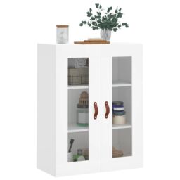 Berkfield Home Wall Mounted Cabinet White 69.5x34x90 cm - thumbnail 4