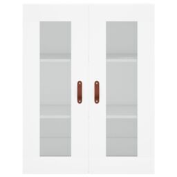 Berkfield Home Wall Mounted Cabinet White 69.5x34x90 cm - thumbnail 6