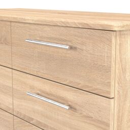 Ready Assembled 2 U Carlton 6 Drawer Wide Chest (Ready Assembled) in Light Oak - Size: Large - thumbnail 5