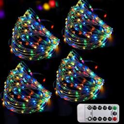 Bright Zeal Set of 4 20m Battery-Operated Multi-Color LED Fairy Lights - thumbnail 1