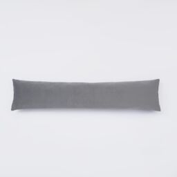 OHS Draught Excluder Matte Velvet Fabric Door Stop Energy Saving Draft Window Seal in Light Grey - thumbnail 4