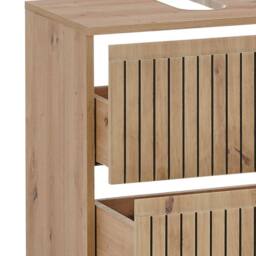 Cheshire Premium Haven 2 Drawer Brown Under Sink Cabinet - thumbnail 9