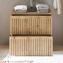 Cheshire Premium Haven 2 Drawer Brown Under Sink Cabinet - thumbnail 4