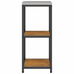 Berkfield Home Kitchen Storage Shelf with Storage Rusty Weathering steel in Brown - thumbnail 7