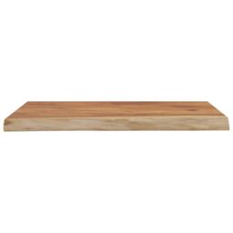 Berkfield Home Wall Shelf 50x40x2.5 cm Rectangular Solid Wood Acacia Live Edge in Brown - thumbnail 4