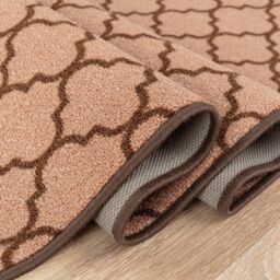 Smart Living Trellis Heavy Duty Machine Washable Hallway Kitchen Non Slip Door Mat in Beige - Size: 40 cm x 60 cm - thumbnail 3