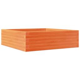 Berkfield Home Decorative Garden Planter Wax Brown 80x80x23 cm Solid Wood Pine - Size: 80 x 80 x 23 cm - thumbnail 7