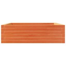 Berkfield Home Decorative Garden Planter Wax Brown 80x80x23 cm Solid Wood Pine - Size: 80 x 80 x 23 cm - thumbnail 5