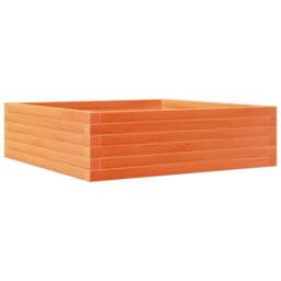 Berkfield Home Decorative Garden Planter Wax Brown 80x80x23 cm Solid Wood Pine - Size: 80 x 80 x 23 cm - thumbnail 3