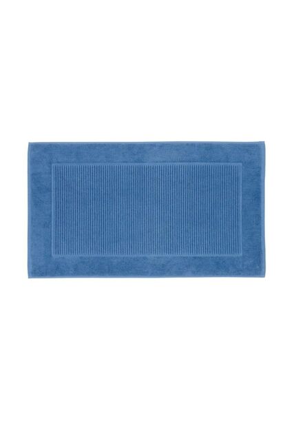 CHRISTY 'Supreme' Luxury 100% Cotton Towelling Bath Mats in Mid Blue - image 1