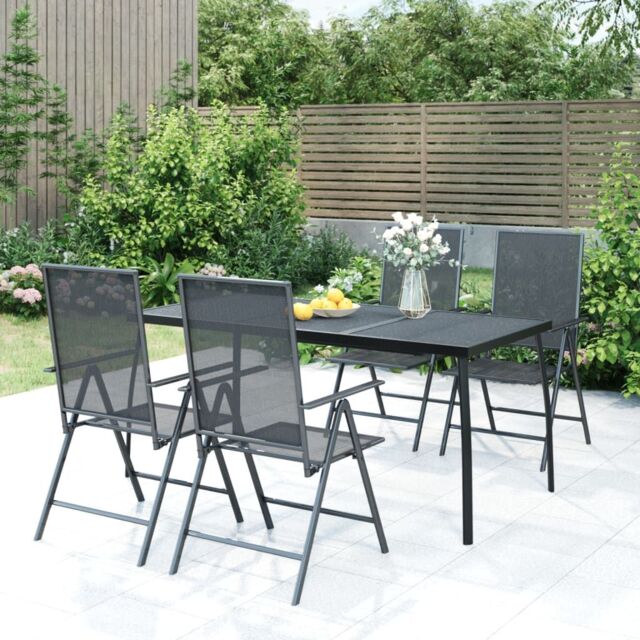 Berkfield Home Garden Table Anthracite 165x80x72 cm Steel Mesh in Black - Size: 165 x 80 x 72 cm - image 1