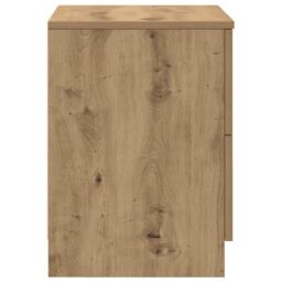 Berkfield Home Bedside Cabinets 2 pcs with 2 Drawers Artisan Oak 40x36x50 cm in Brown - Size: 40 x 36 x 50 cm - thumbnail 7