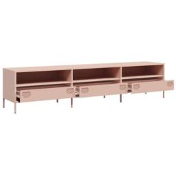 Berkfield Home TV Cabinet Pink 202x39x43.5 cm Cold-rolled Steel - thumbnail 5