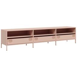 Berkfield Home TV Cabinet Pink 202x39x43.5 cm Cold-rolled Steel