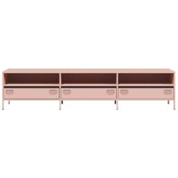 Berkfield Home TV Cabinet Pink 202x39x43.5 cm Cold-rolled Steel - thumbnail 4