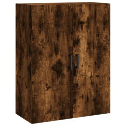 Berkfield Home Highboard Smoked Oak 69.5x34x180 cm Engineered Wood in Brown - thumbnail 5