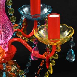 Berkfield Home Crystal Light 5 Bulbs Multicolour - thumbnail 5