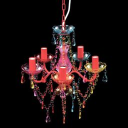 Berkfield Home Crystal Light 5 Bulbs Multicolour - thumbnail 4