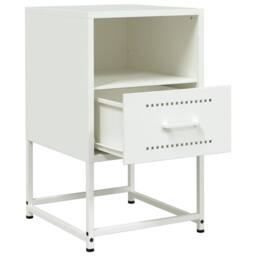 Berkfield Home Durable Bedside Cabinets 2 pcs White 36x39x60.5 cm Steel - thumbnail 9
