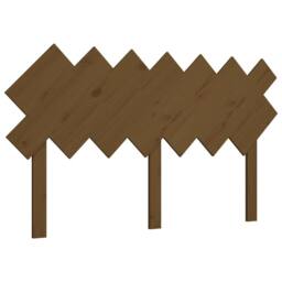 Berkfield Home Beautiful Bed Headboard Honey Brown 141x3x80.5 cm Solid Wood Pine - thumbnail 3