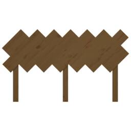 Berkfield Home Beautiful Bed Headboard Honey Brown 141x3x80.5 cm Solid Wood Pine - thumbnail 4