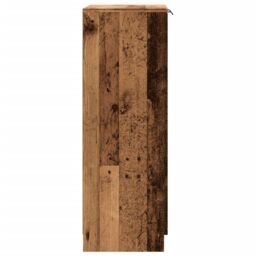 Berkfield Home Shoe Cabinet Old Wood 59x35x100.5 cm Engineered Wood in Brown - thumbnail 6